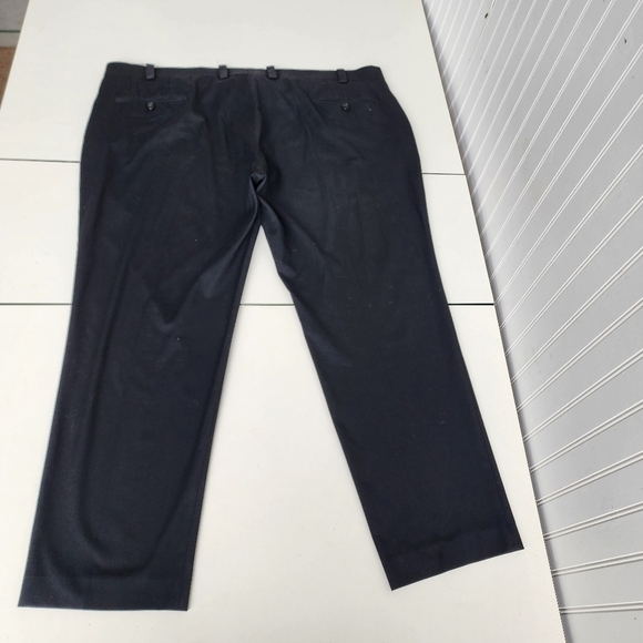 VTG Lauren Ralph Lauren Men’s Black Black Dress Straight Pants Size 44x30 - Picture 8 of 9